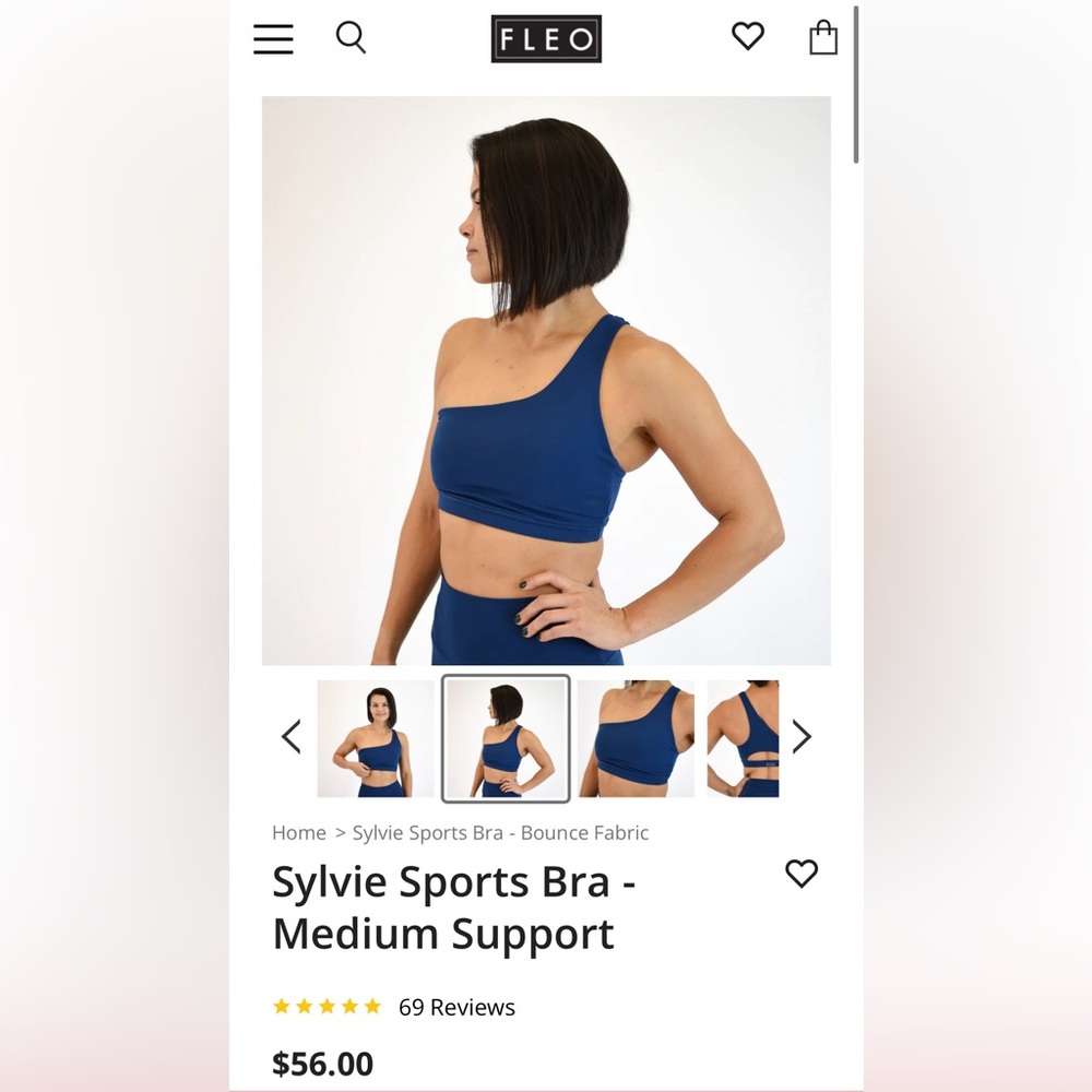 Fleo Sylvia sports bra size small